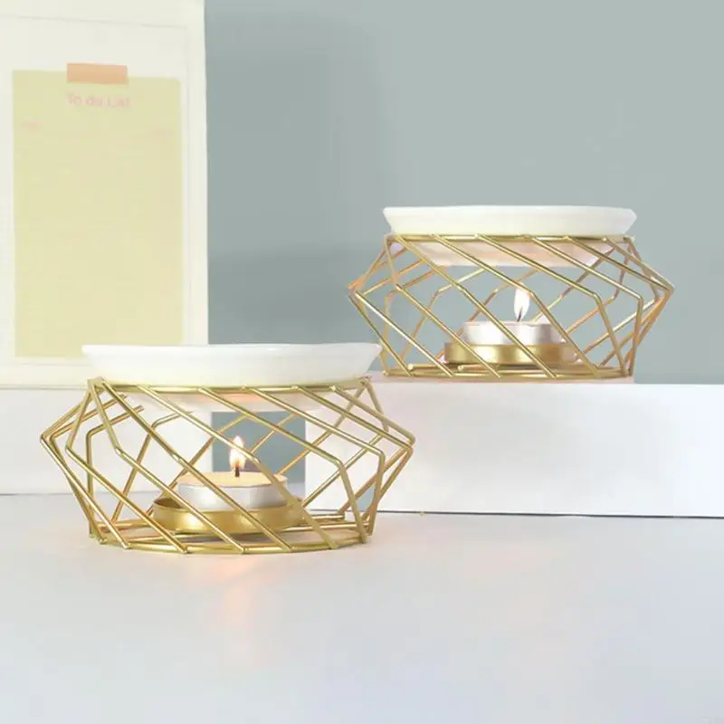 77JB Aceite esencial para candelabro aromaterapia geomaterapia incienso cera para para quemador