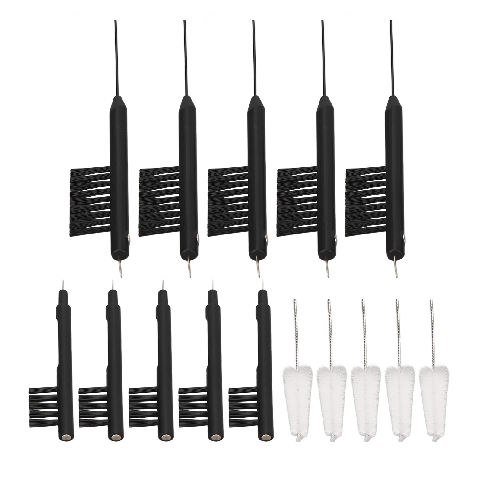 15pcs Ear Aid Cleaning Hearing Amplifier Brushes Remove Debris with Storage Box for Earbuds Sound Aid Cleaner Brush