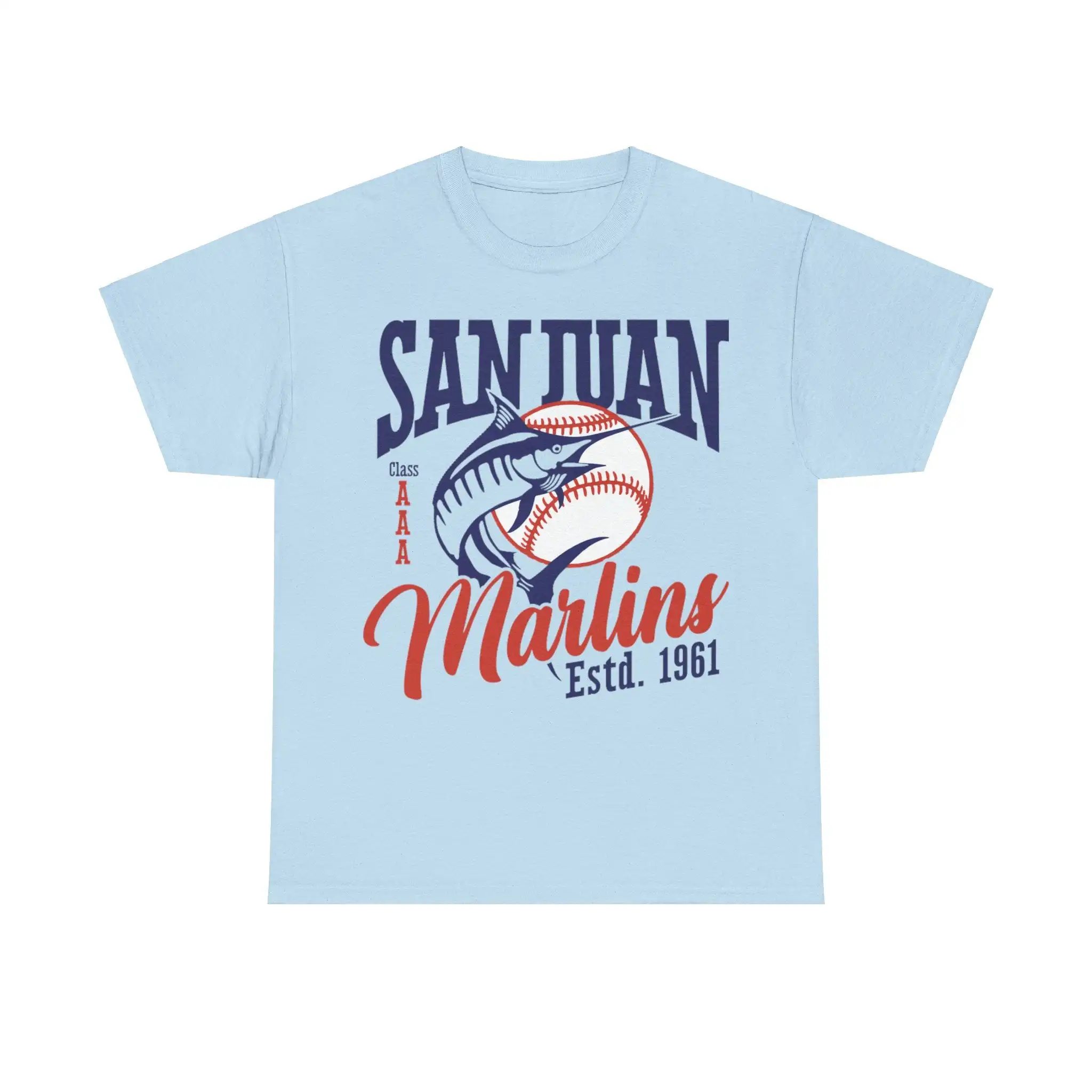 San Juan Marlins Est 1961 Basbeall Team T-shirt