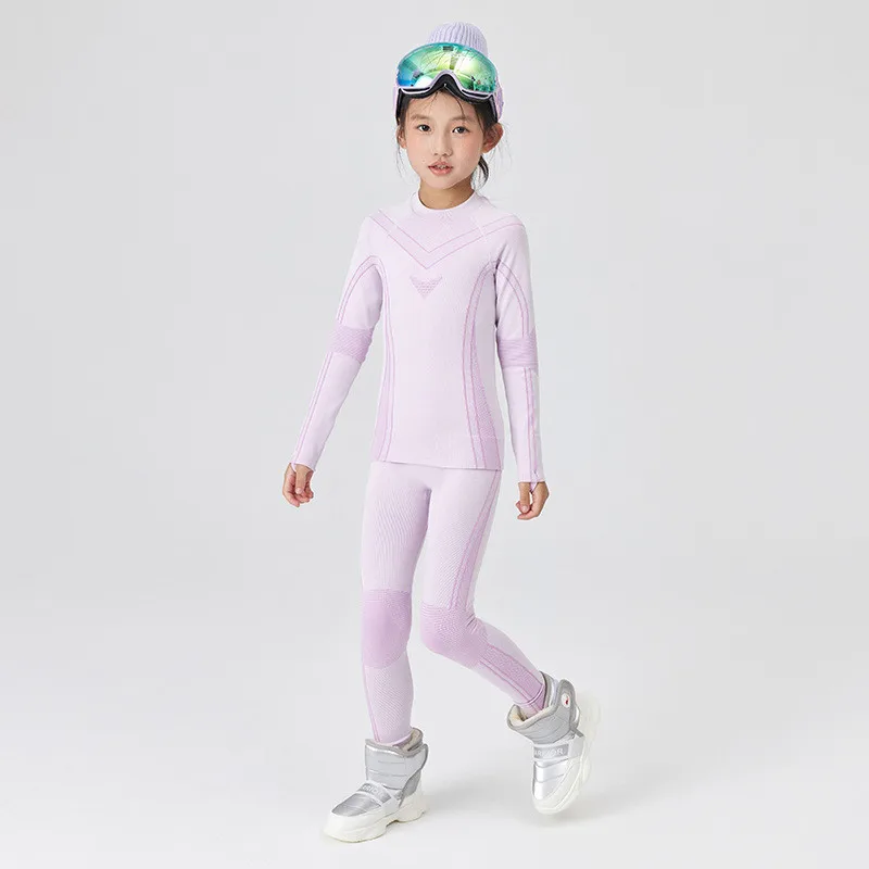 Kids Football Sets Children Boy Girl Compression Basketball Running Exercise Skiing Sports Bottoming Top Tee + Legging Pant 66