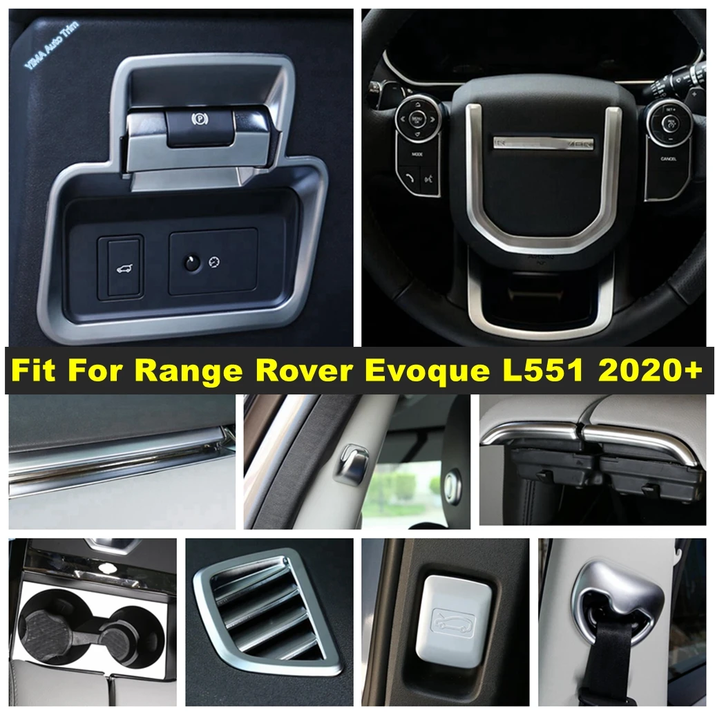 

Electrical Park Handbrake / Steering Wheel / Window Lift Panel Accessories Cover Trim For Range Rover Evoque L551 2020 - 2023