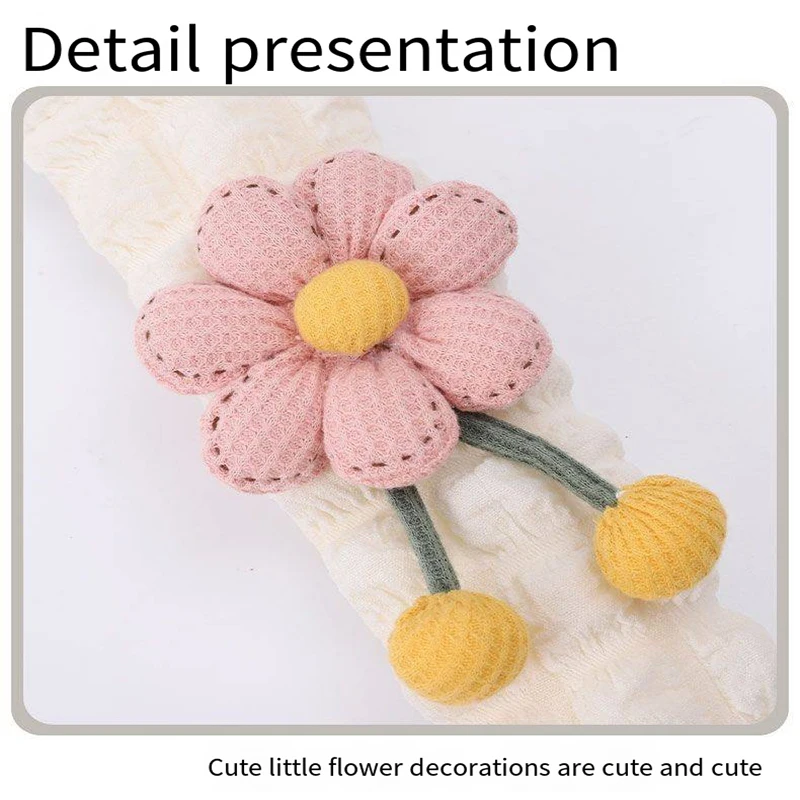 Cute Car Seat Belt Shoulder Cover for Girl Delicacy Cute Puff Sunflower Shoulder Cover Car Decoration Supplies Car Accessories