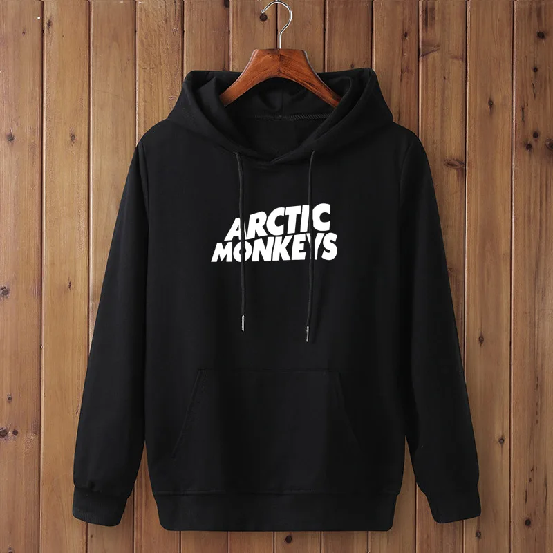 

Autumn Winter Arctic MONKEYS Printed Fleece Hoodies Long Sleeve Pullovers male Hip Hop Skateboard Sweatshirts