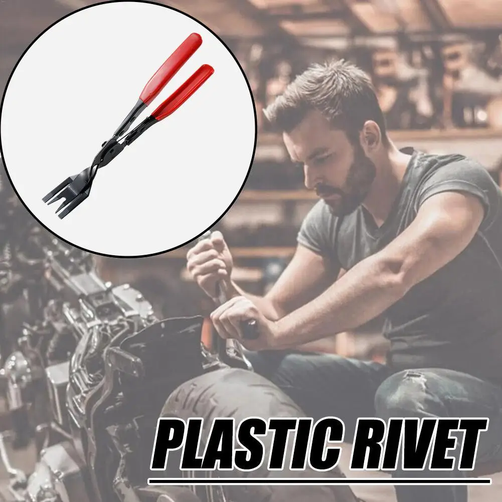 Auto Headlight Opening Pliers Trim Clip Removal Tool Plastic Rivet Buckle Remover Door Panel Pliers Heat-Treated Steel Car Tool - view 5