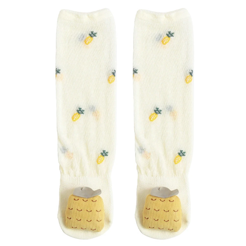 6pcs 1 Pair Breathable Cotton Toddler Floor Socks Adorable Comfortable Stretchy Skin-Friendly Spring Summer Leisure Socks