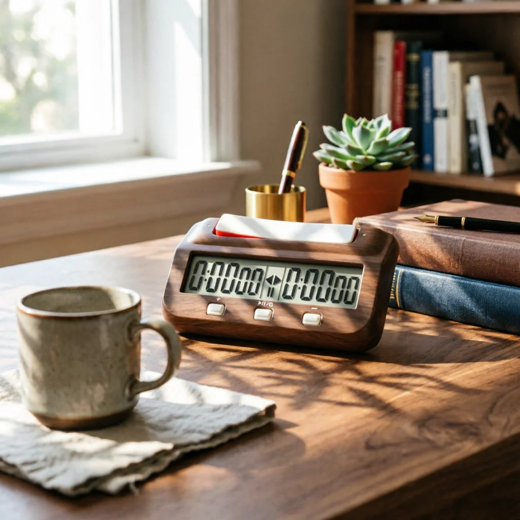 Chess Clock with Paddles Battery-Operated Digital Chess Clock Lightweight Large Screen for Tournament Players, Tournaments