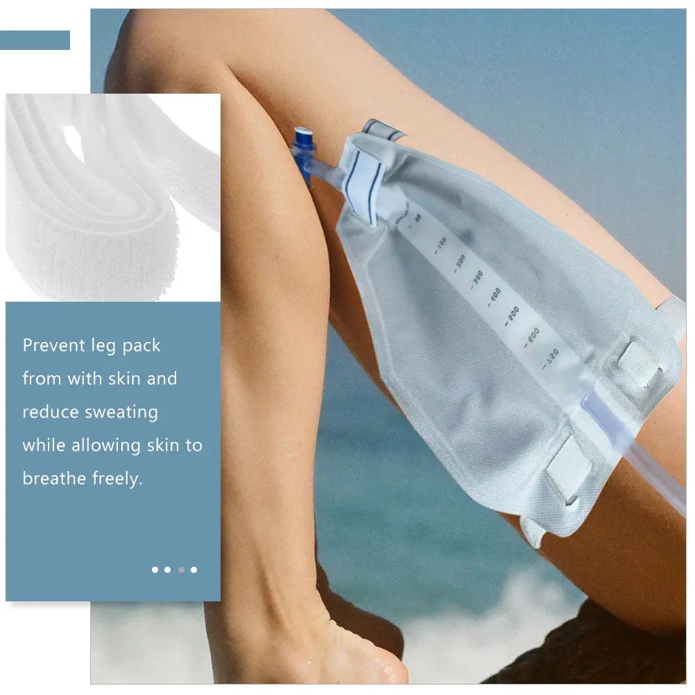 

6Pcs Soft Breathable Catheter Fixation Belt Urinary Catheter Strap Tapes Leg Thigh Urine Collection Bag Holder Sweat-Reducing