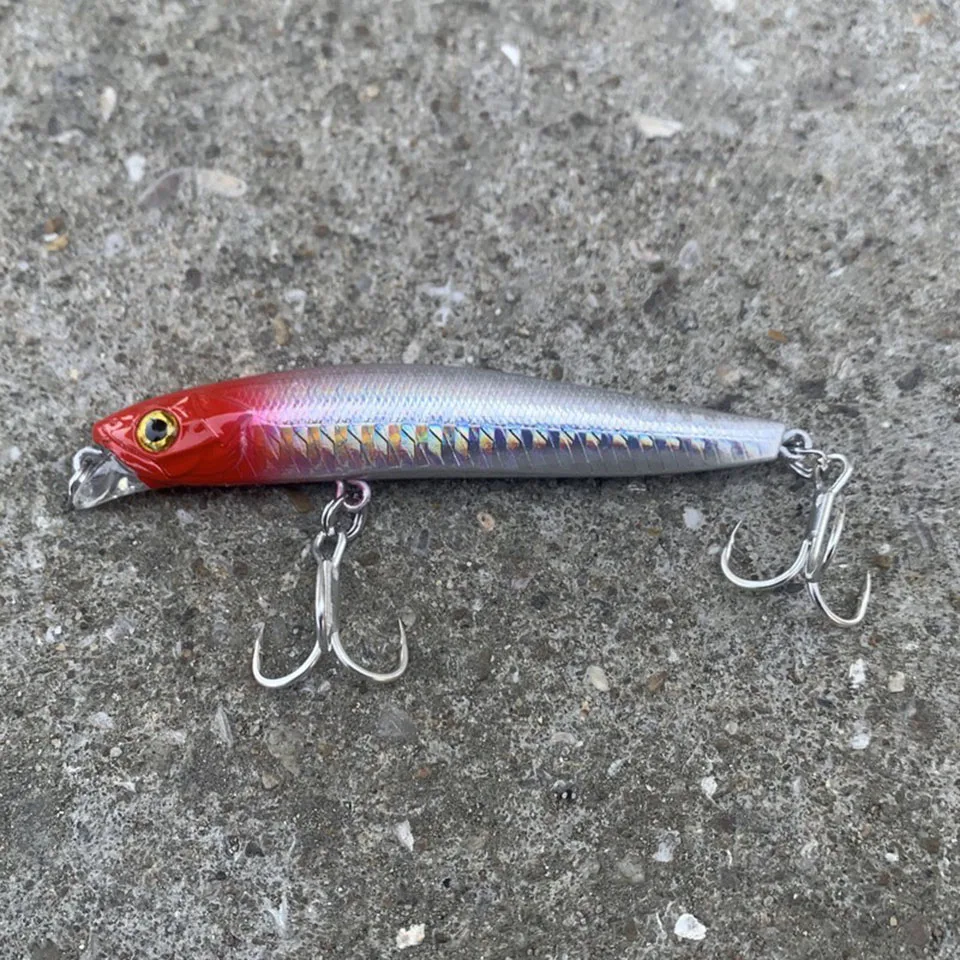 WALK FISH Minnow Fishing Lure Long Casting Pike 2 Hooks Hard Bait Full-stroke Tremor Crank Bait Wobbler Jerkbait Rockfishing