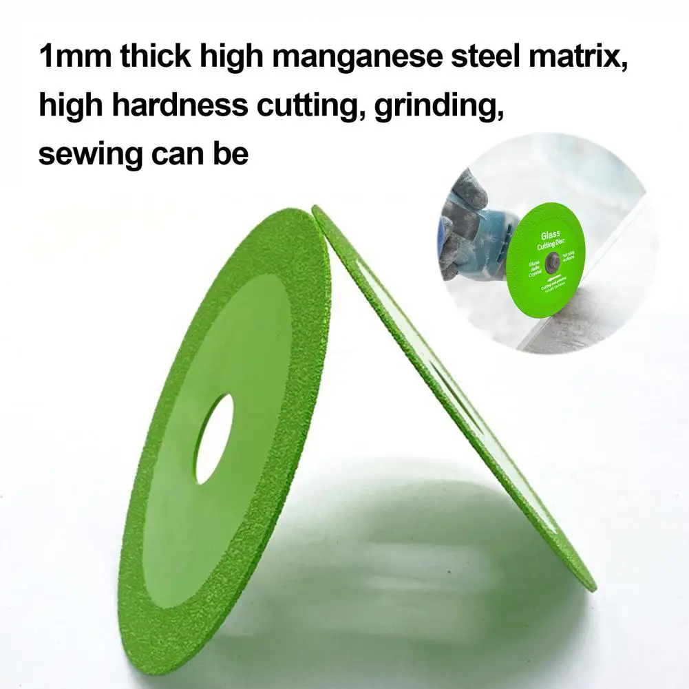 10cm Glass Cutting Disc For Angle Grinder 1mm Chip-Free Blade Fast Precise Cut Less Noise Flat Grinding Disc For Glass Jade Rock
