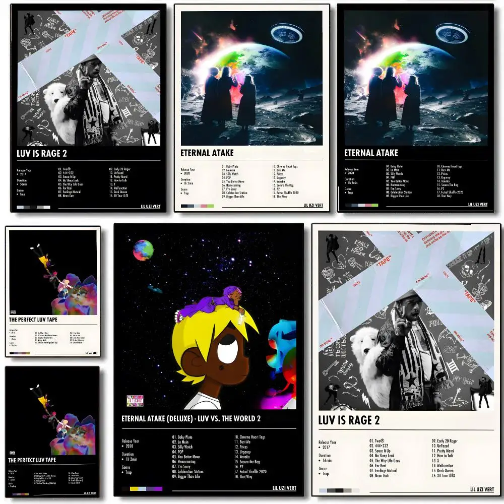 Rapper L-Lil Uzi Vert Poster HD Waterproof Aesthetic Wall For Home Decor Trendy Durable Easy To Apply Art