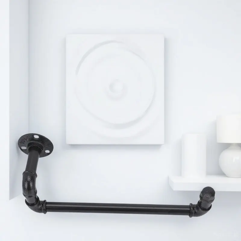 

Heavy Duty Industrial Iron Towel Rack Rustic Wall-Mounted Towel Holder for Bathroom Kitchen Storage Unit Heavy Duty