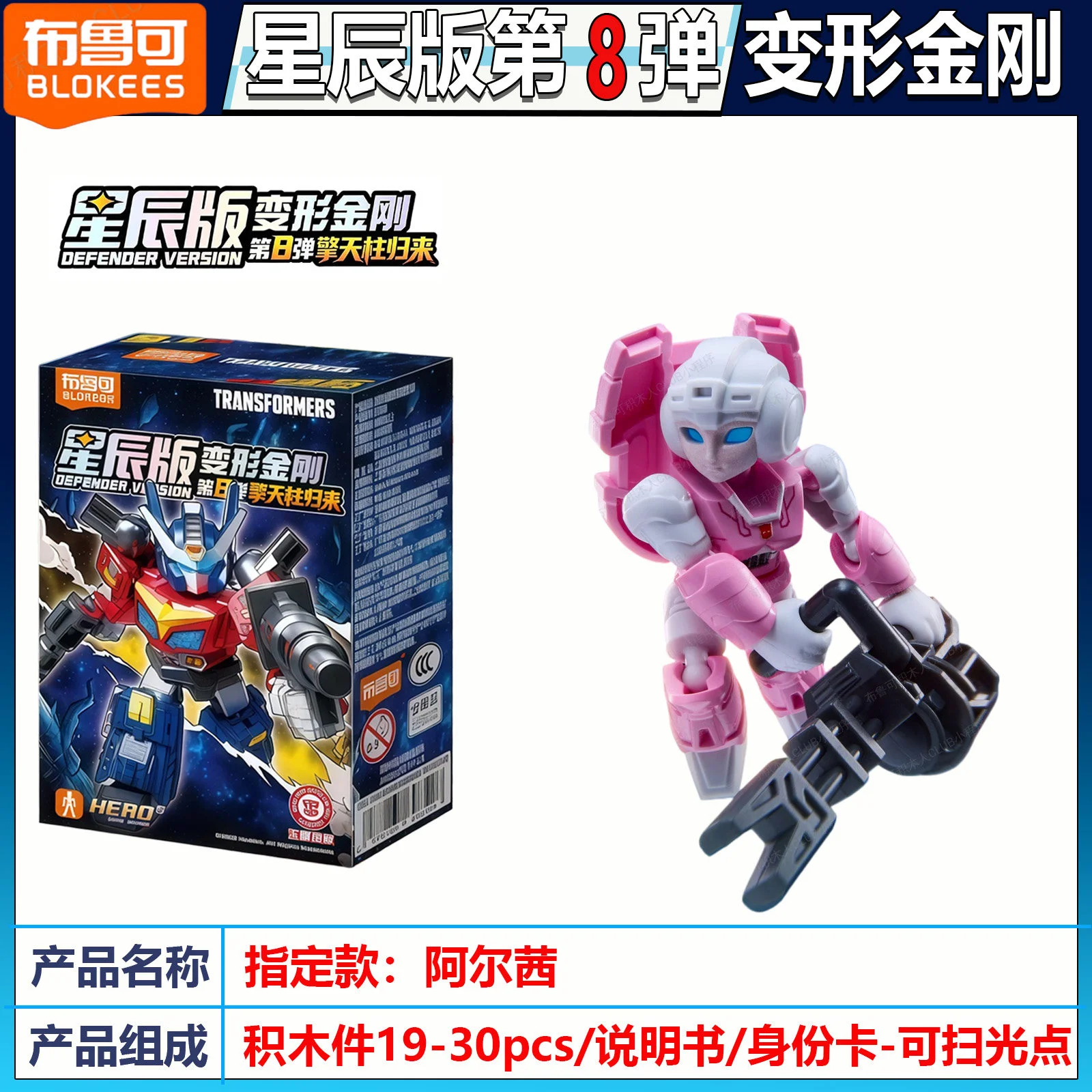 Blokees Transformers Defender Versie 8 Blind Box Return Of Convoy Star Optimus Prime Super Megatron Figuurmodel Decor Speelgoed Cadeau