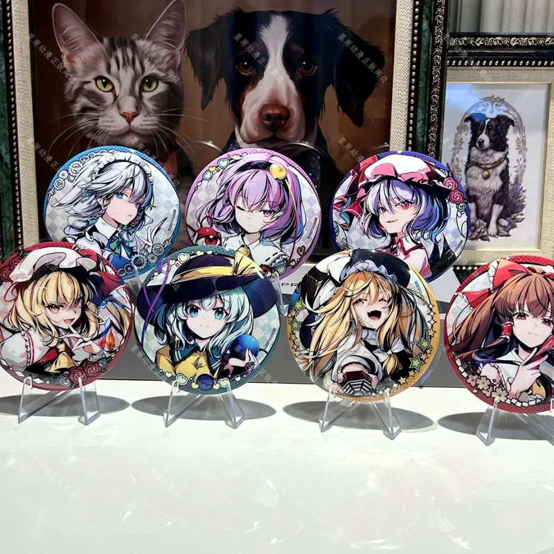 

In Stock Genuine Touhou Project Gensokyo Series Tin Badge Collectibles Badge Hakurei Reimu Patchouli Knowledge Kirisame Marisa