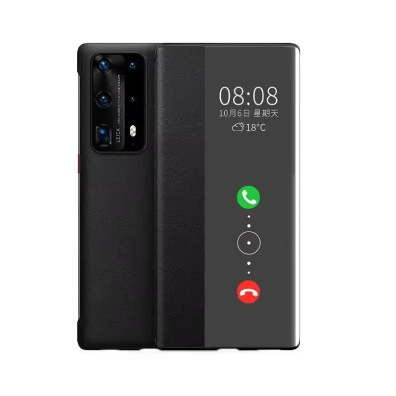 For Huawei Pura 70 Ultra Case Smart View Case P60 P50 P30 P40 Pro Mate 70 60 50 40 Auto Sleep Wake Up Flip Cover Slim Phone Case