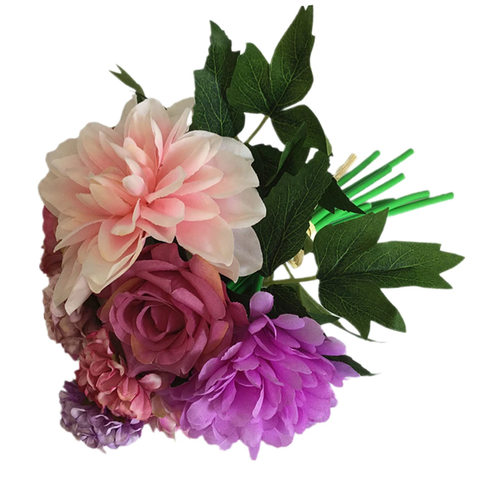 

Holding Flowers Decorative Bouquet Vivid Rose Roses Artificial Nordic Lifelike Simulation