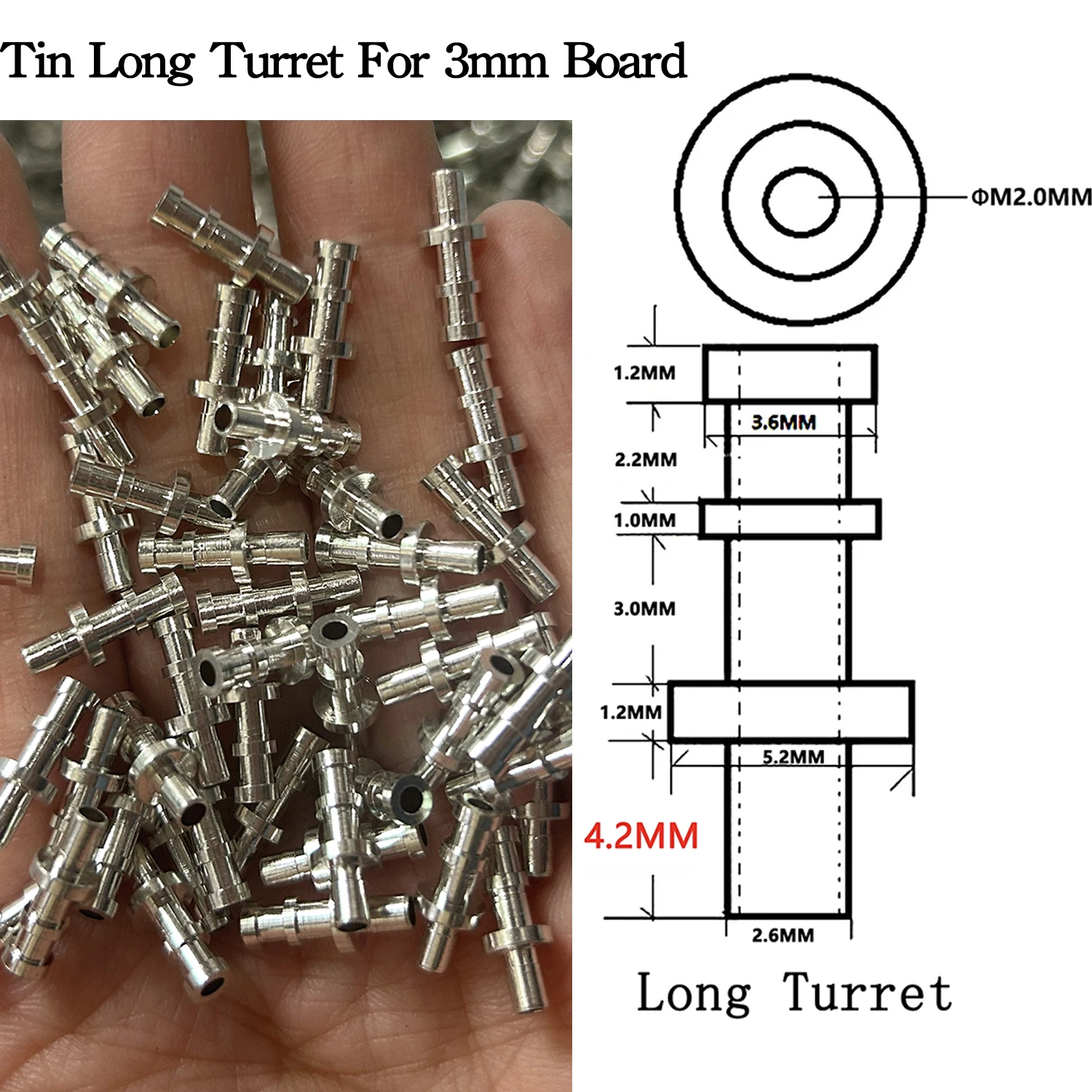 DIY Project Turret lug Audio Tag Board Turret Board Terminal Board For Tube Amplifier DIY Kit Copper Plated Tin Turret