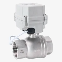 Válvula de Control eléctrica DN40 4-20mA o 0-10V, válvula proporcional de 2 pulgadas, accionamiento de 15nm, ISO5211 para engranajes de Metal de vástago de 11x11mm