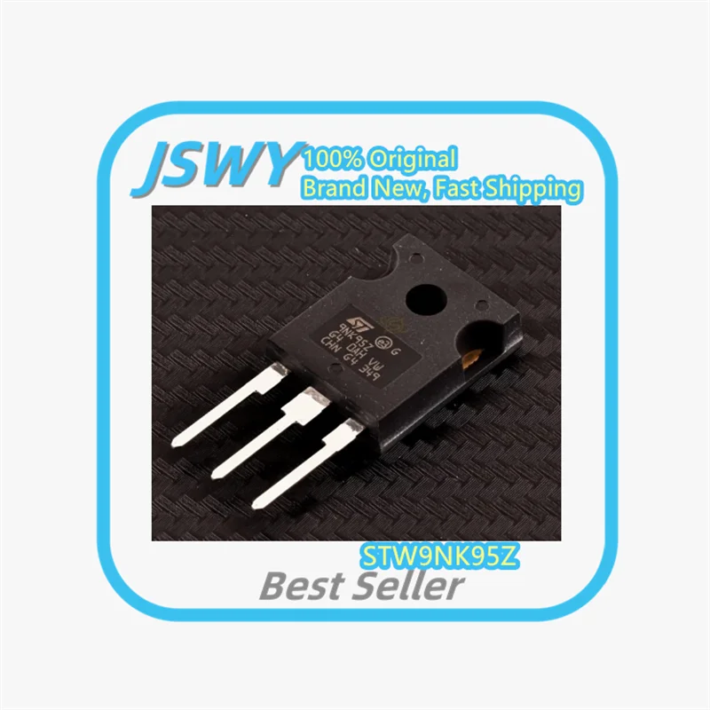 (5/50 pieces) STW9NK95Z Silkscreen W9NK95Z TO-247 MOSFET IC, Original and Genuine Product