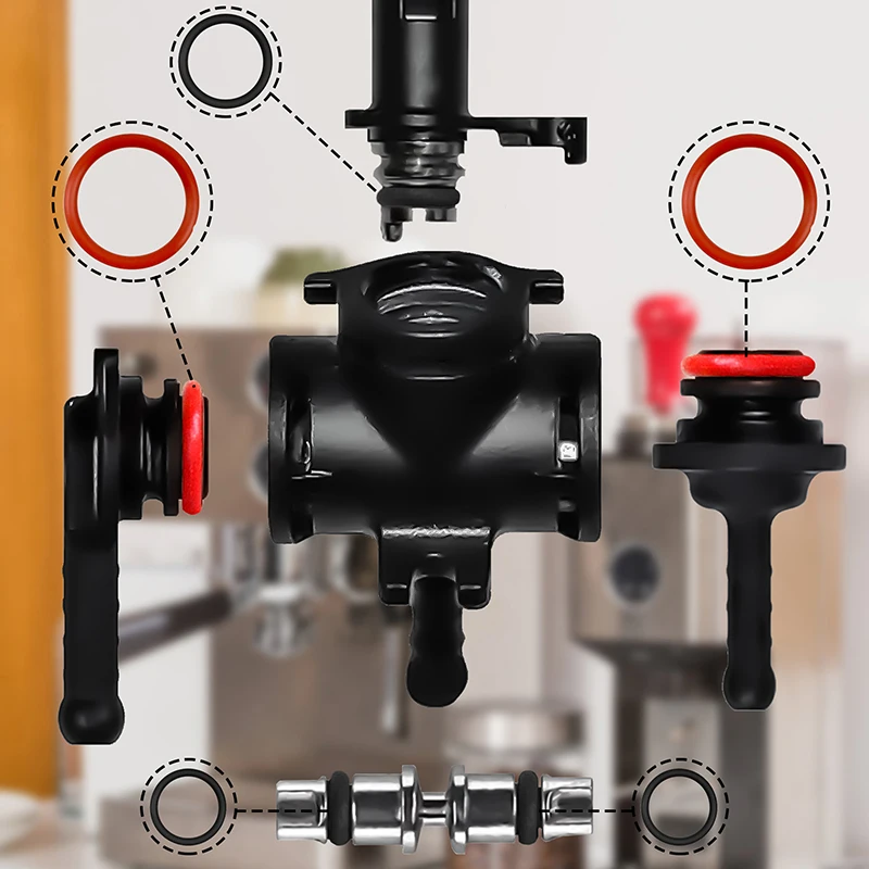 @*Saeco Coffee Machine Seal Kit 15Pcs Food-Grade Silicone O-Rings for Brew Group & Spout Repair, Restores Seal & Pressure