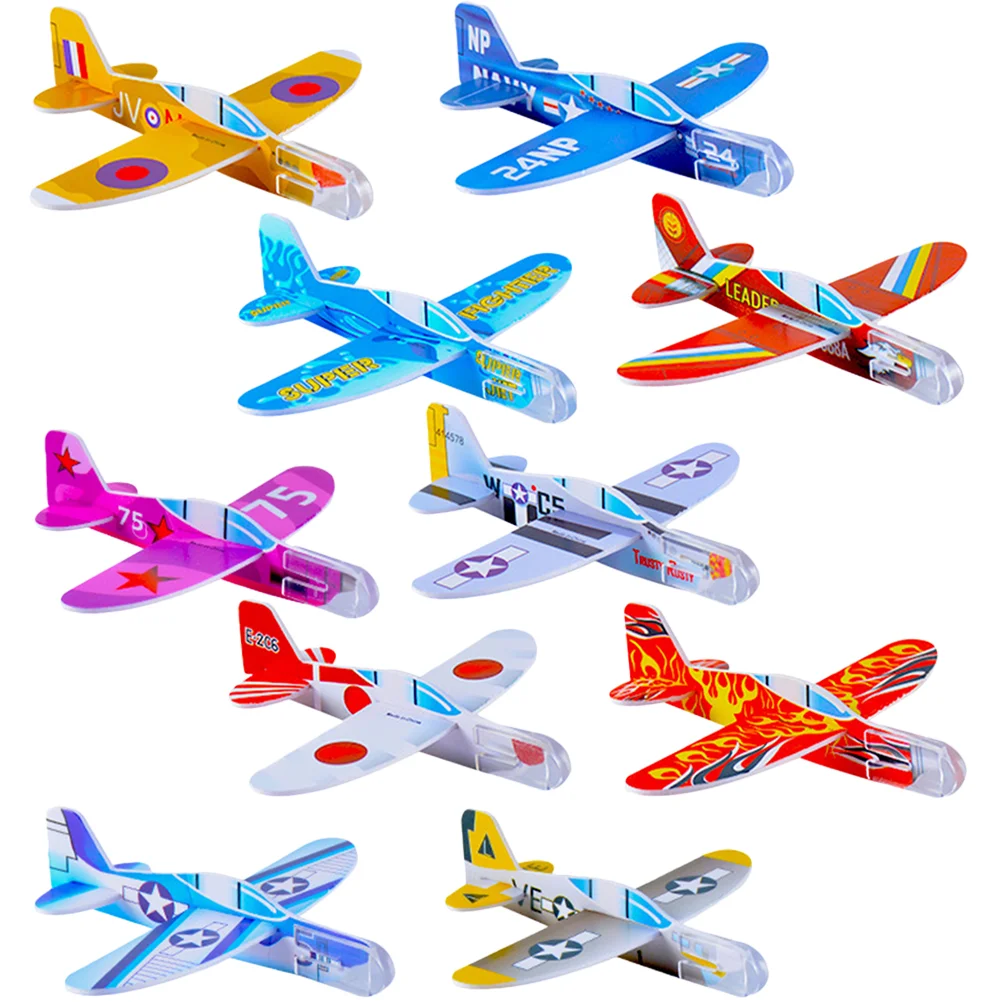 

25 Pcs Airplane Model DIY Toy Kids Planes for Small Toys Outdoor Plastic Aircraft Glider