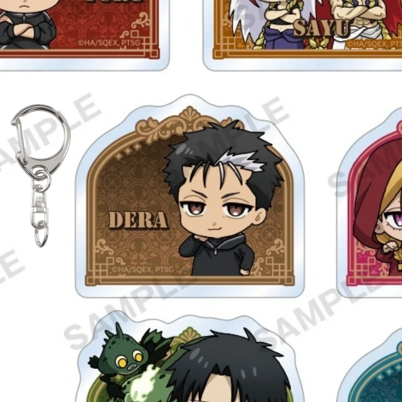 Souvenir Daemons of the Shadow Realm Anime 6CM Yuru/Asa/Gabby/Left/Right Acrylic Keychain Bag Pendant Accessories Collection