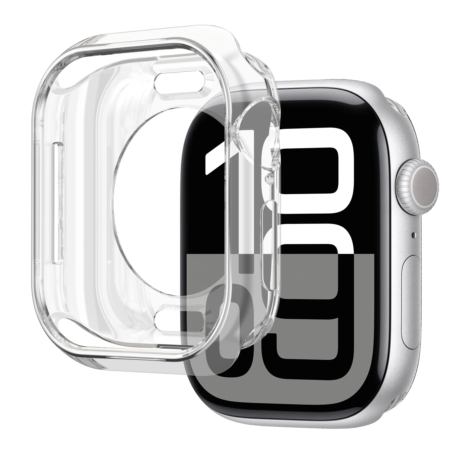Soft TPU Case For Apple Watch 10 46mm 42mm Accessories Protective bumper Cover iWatch Series 10 46mm NO Glass Screen Protector image 3