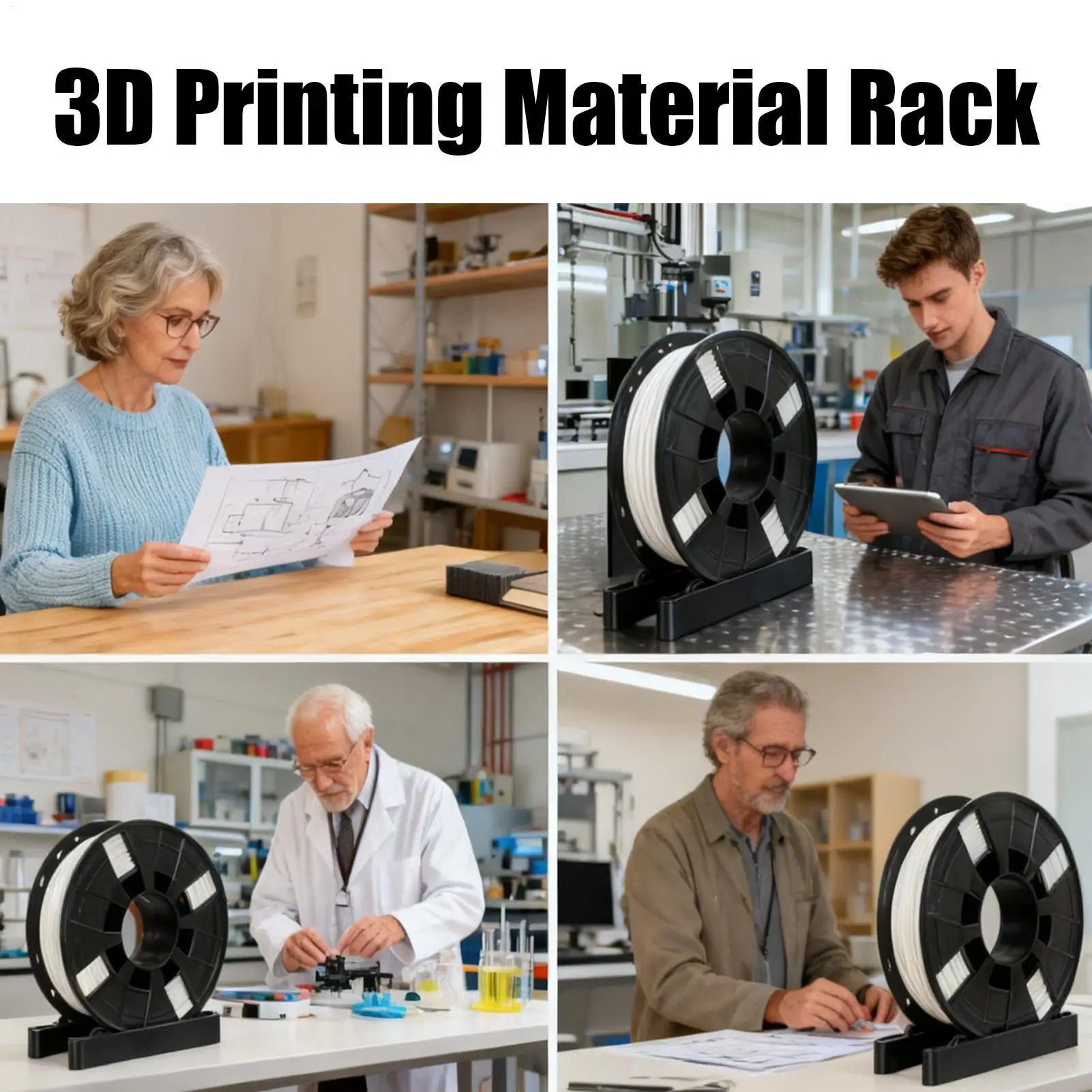 

Filament Spool Holder Precision Universal Adjustable Smooth Feeding Bracket 3D Printing Materials Mount Rack For Home Office