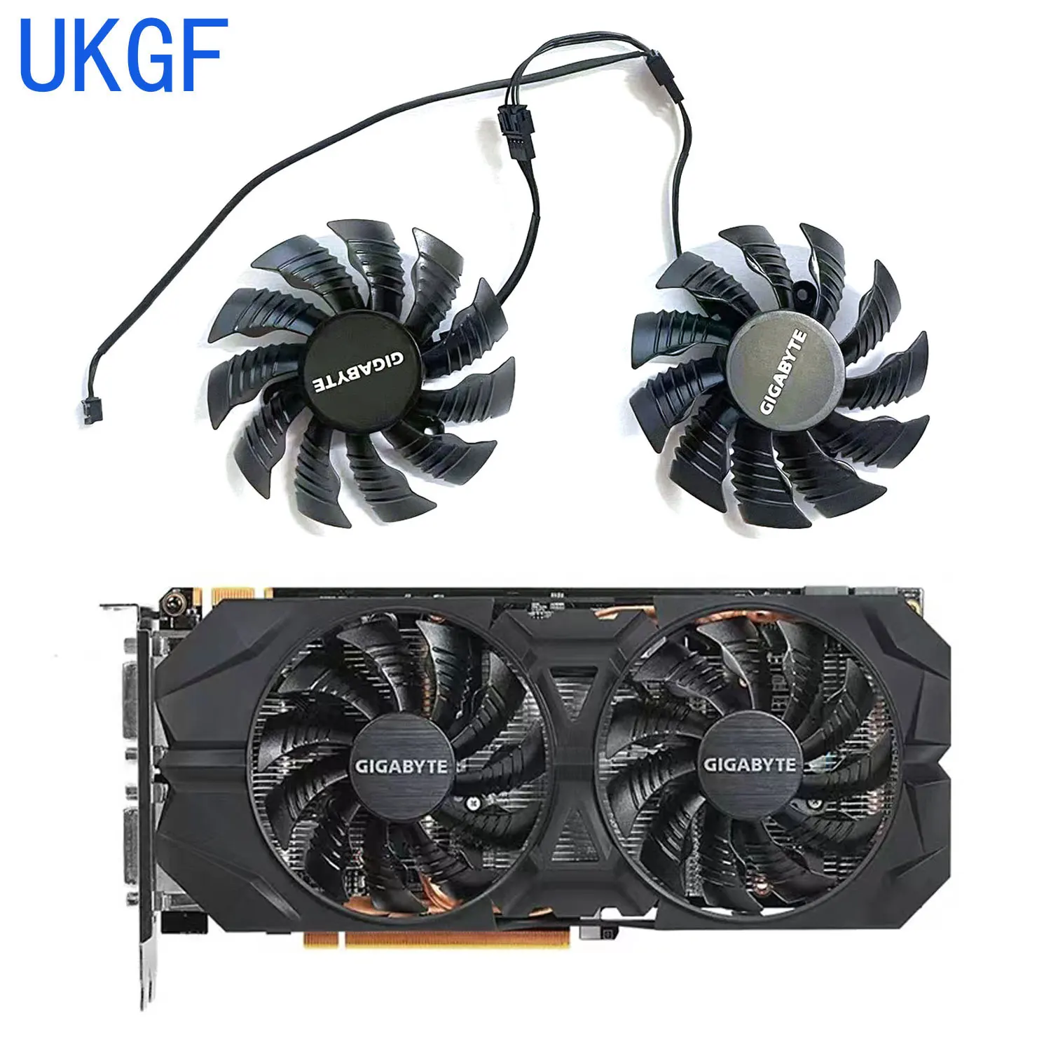 

85MM 4PIN T128015SU T129215SU 4PIN GTX 950 960 GPU fan for Gigabyte GeForce GTX 960 GTX 950 R9 390 380 graphics card