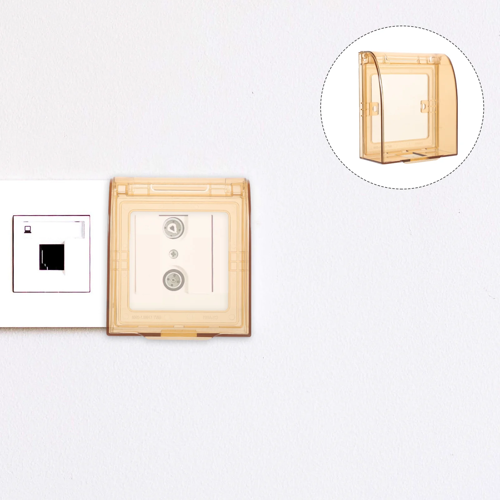 2 قطعة من أغطية المفاتيح الكهربائية المقاومة للأطفال من البولي بروبيلين للسلامة الكهربائية #3