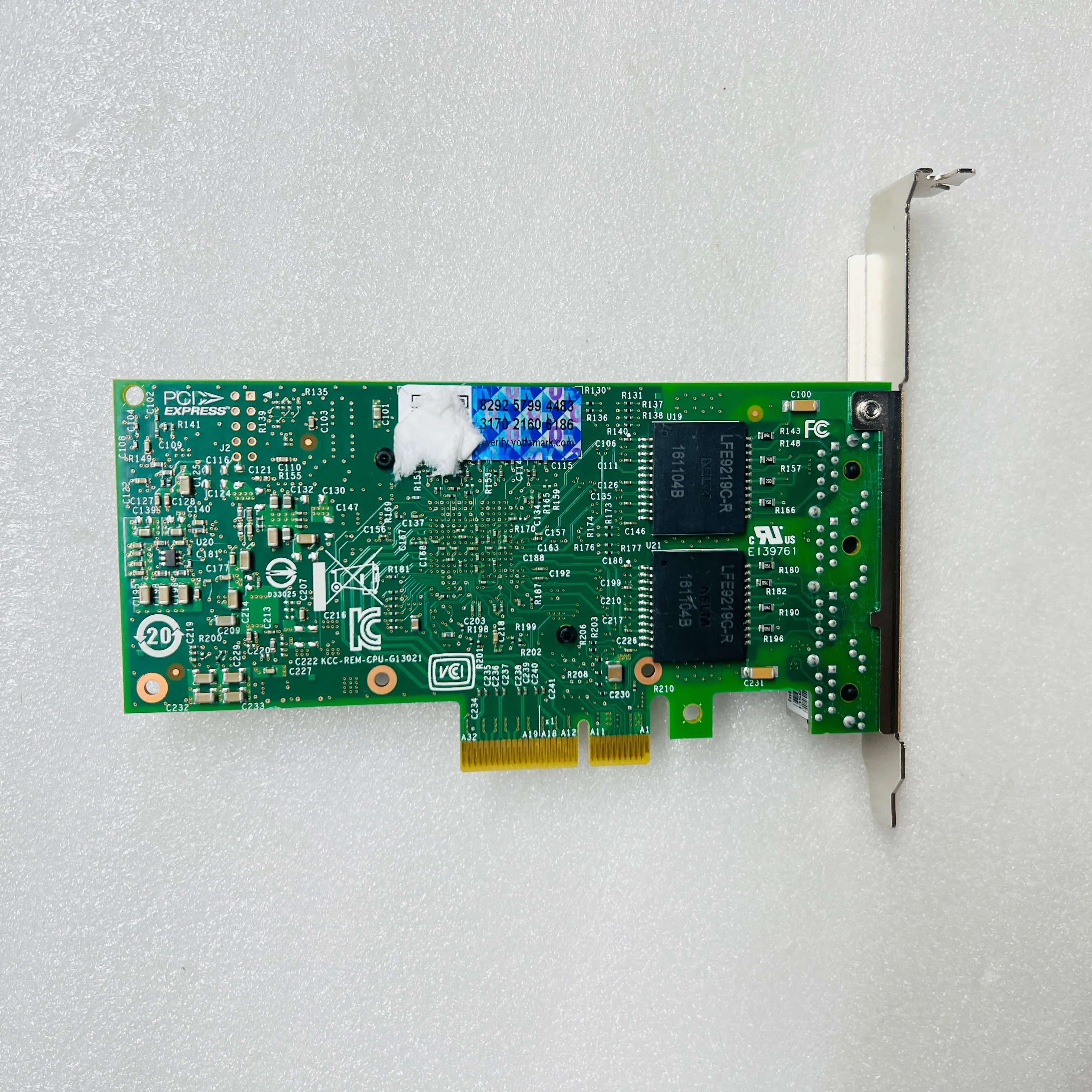 Kartu Jaringan I350-T4V2 OEM I350-T4 PCIe X4 Adaptor Ethernet NIC Jaringan Quad Port Kartu