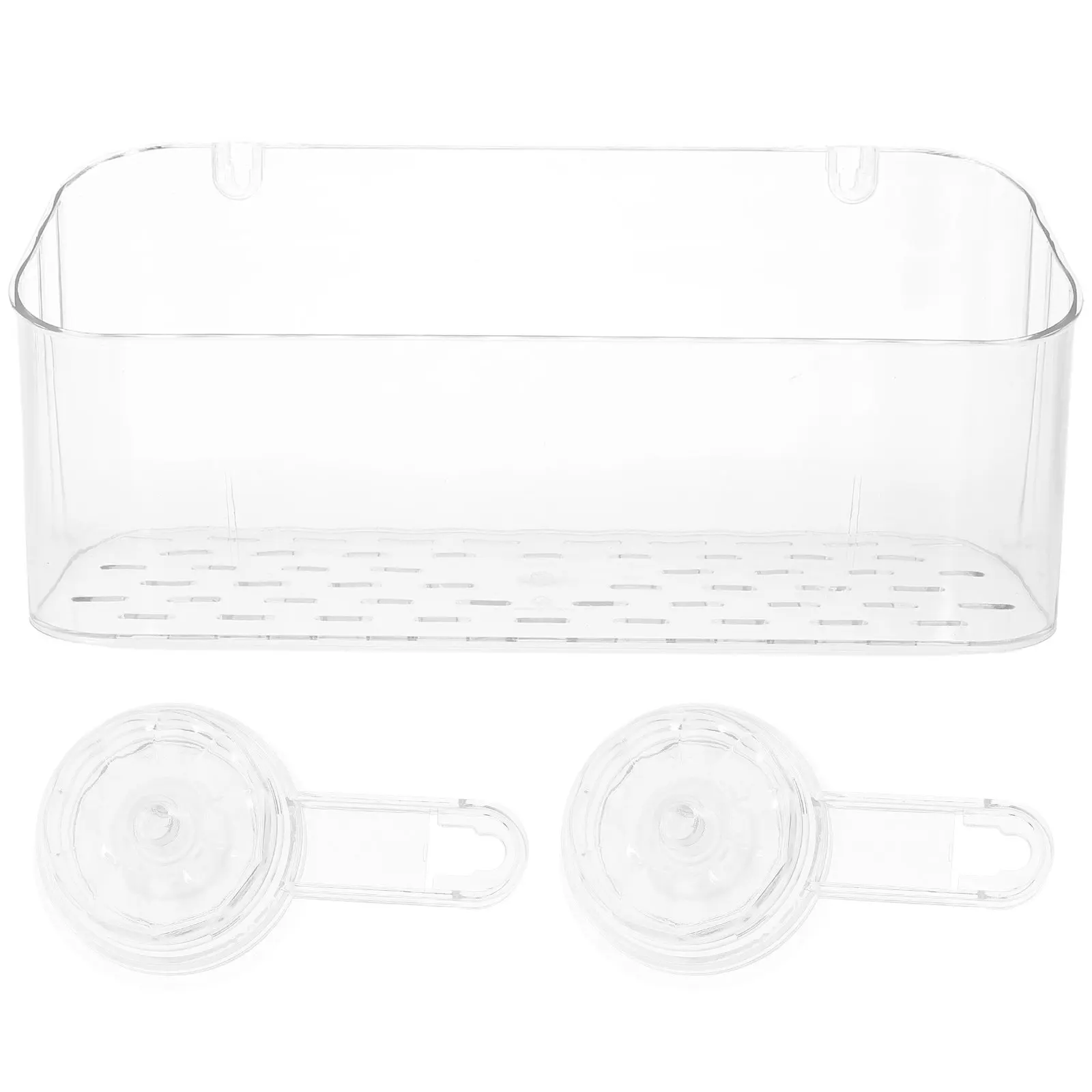 Suction Cup Bathroom Storage Rack – Wall Mounted Shower Organizer for Toothbrush, Pet Supplies & Kitchen Sundries
