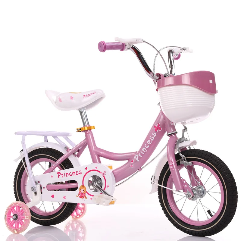 LazyChild Children\'s Bicycle 2-9 Years Old Princess Girl Bicycle Shock Absorption Low Noise Flash Wheel Bicycle DropShipping