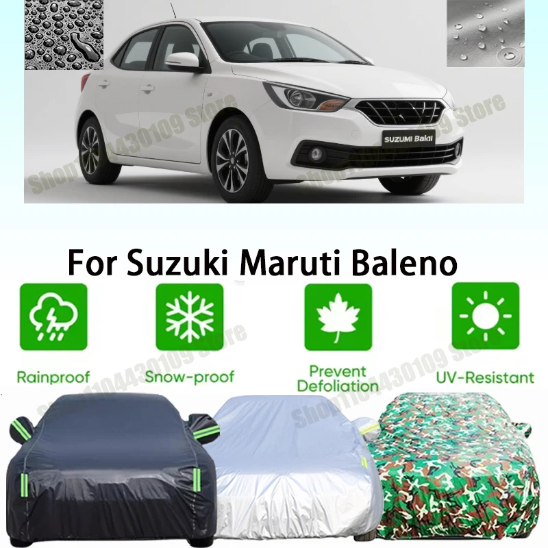 

Car Cover Outdoor Protection Covers Snow Sunshade Waterproof Dustproof Exterior UV Car Accessories For Suzuki Maruti Baleno