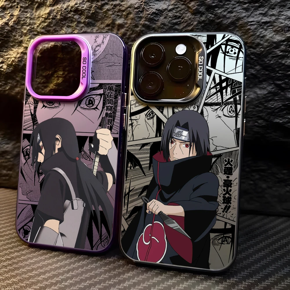 NARUTOS Uchihas Itachis Phone Case for Samsung Galaxy S26 S25 Edge S24 S23 S22 S21 FE S20 Ultra Plus 5G Colorful Silver Cover