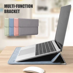 Laptop Sleeve Bag Case For Macbook M1 Air Pro 13 15 Notebook Sleeve Bag For Huawei ASUS Dell 11 12 13.3 14 15.6 Inch stand Case