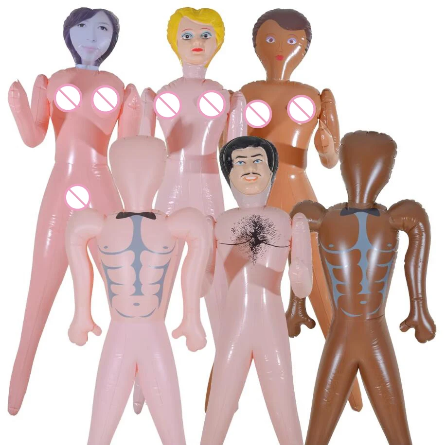 Novelty PVC Inflatable Male Female Model Simulator Doll Bachelorette Prank Gift Adult Party Fun Surprise Gift Decorative Doll