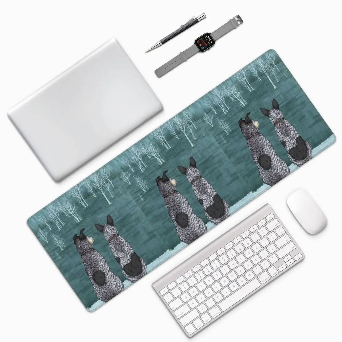 Australian Cattle Dog Blue Heeler Large Mouse Pad Computer Keyboard Mouse Mat Gamer PC Laptop Desk Mat Table Mats
