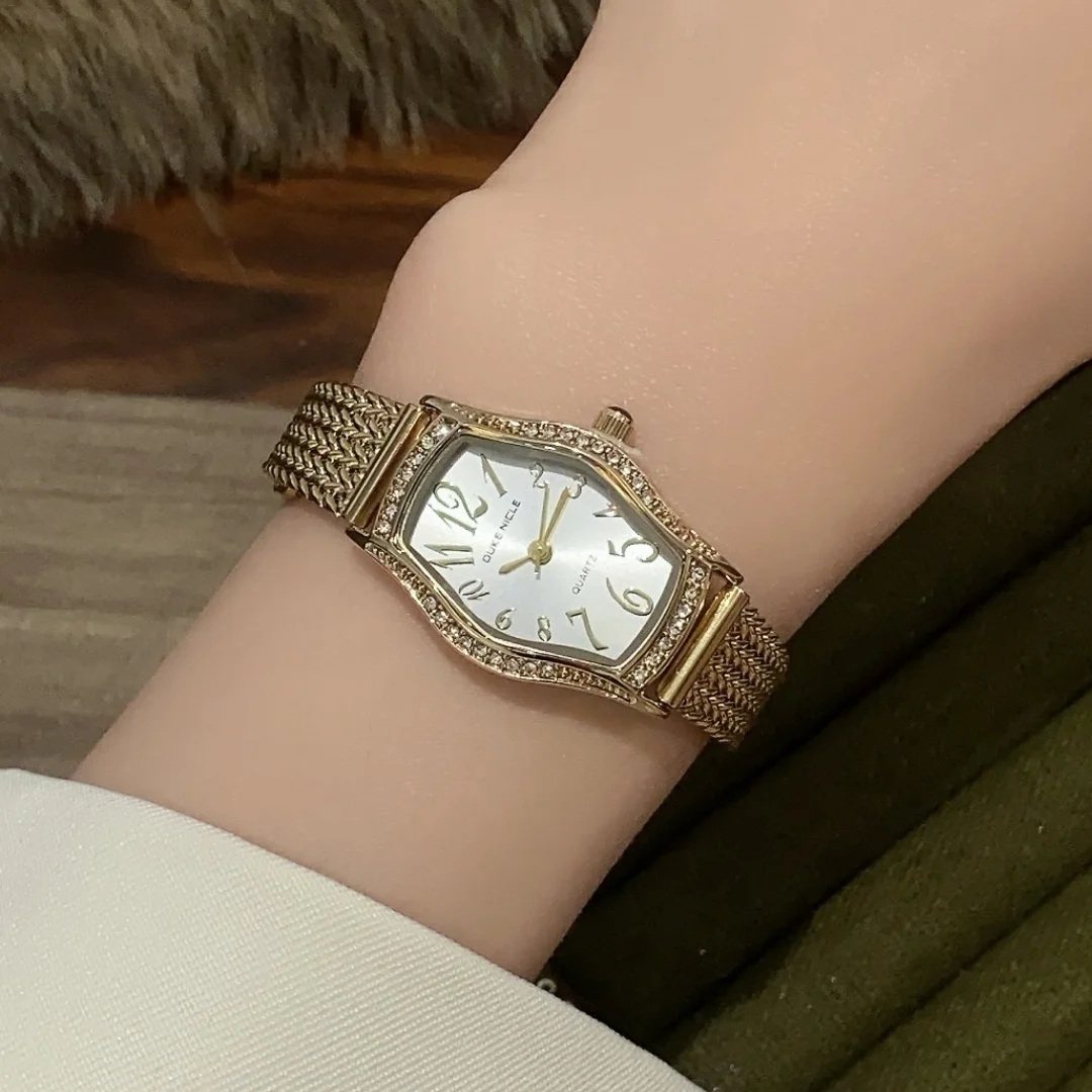 Sunlifex العلامة التجارية الذهب المرأة ساعة كوارتز قابل للتعديل الفولاذ المقاوم للصدأ السيدات ساعات المعصم موضة ساعة حائط هدية Relojes Para Mujer