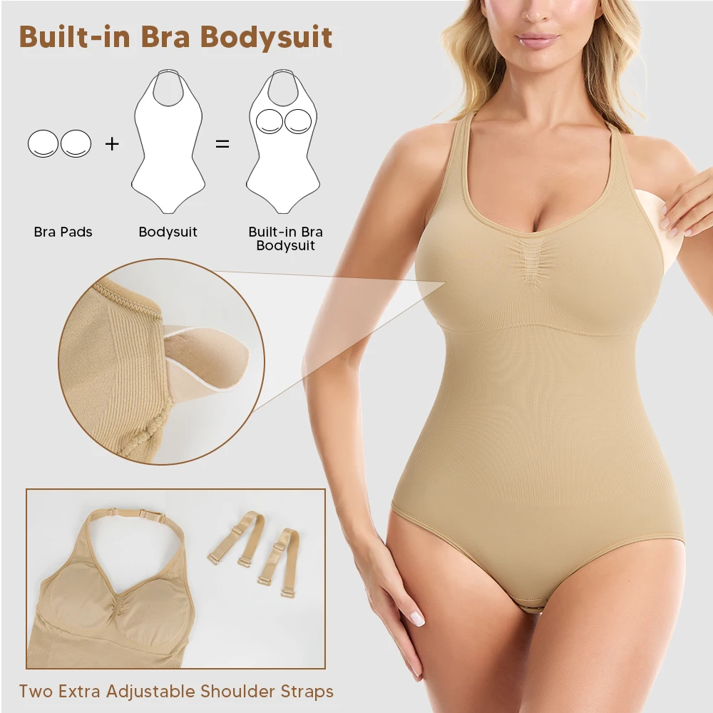 Slimbelle Womens Halter Neck B - Shapewear Bodysuit Firm 评论和价格