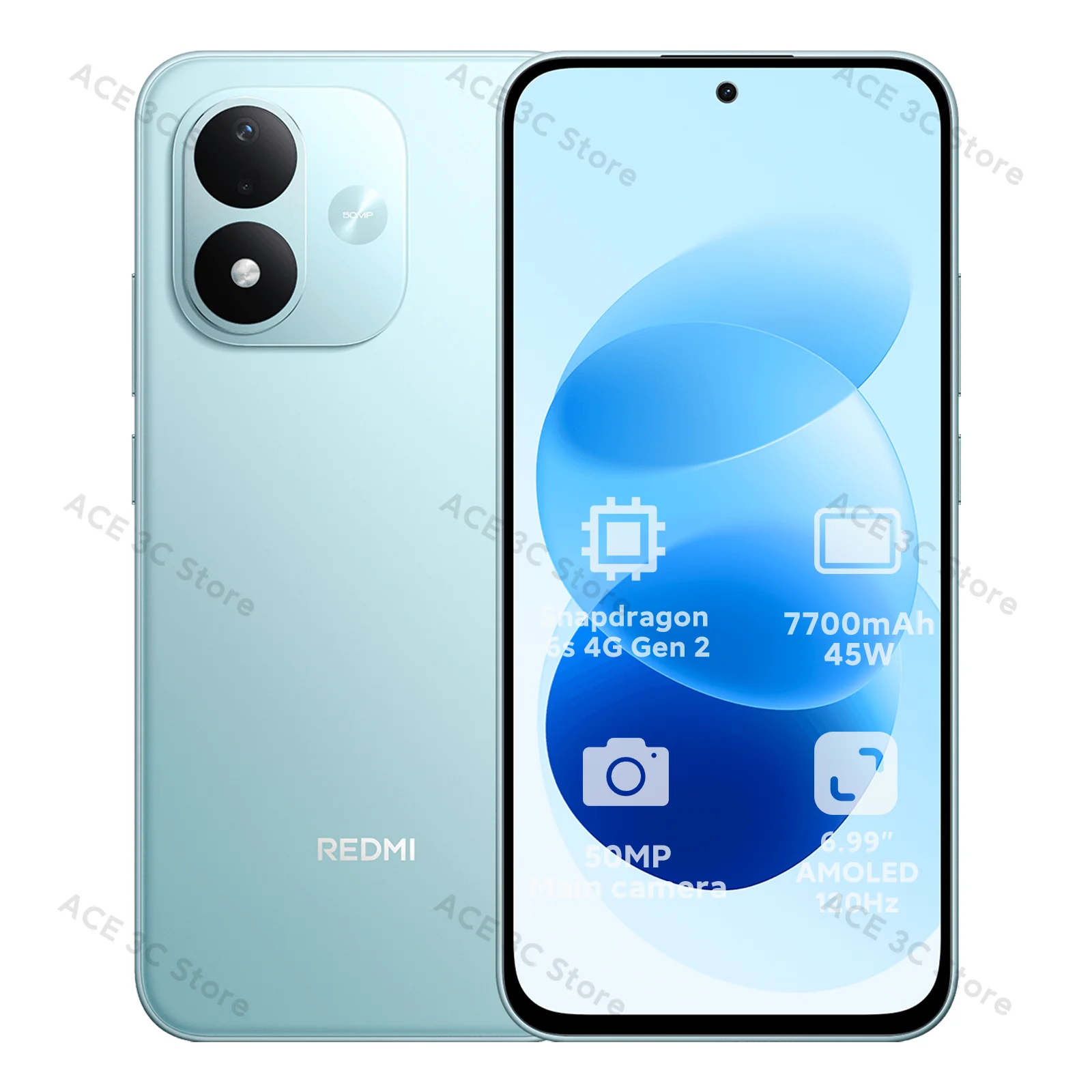 Wereldwijde versie Redmi Note 17 4G Snapdragon 6s 4G Gen 2 7700 mAh (typ.) batterij 45 W opladen 6,99 inch 120 Hz AMOLED-scherm Xiaomi-mobiele telefoon