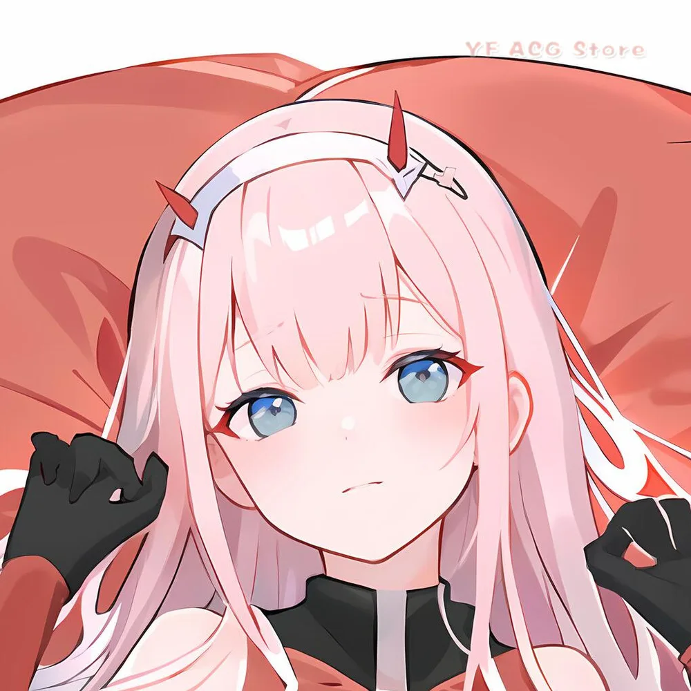 Funda de almohada Dakimakura de cuerpo completo con estampado a doble cara de Zero Two de Darling in the Franxx, regalo de decoración para dormitorio