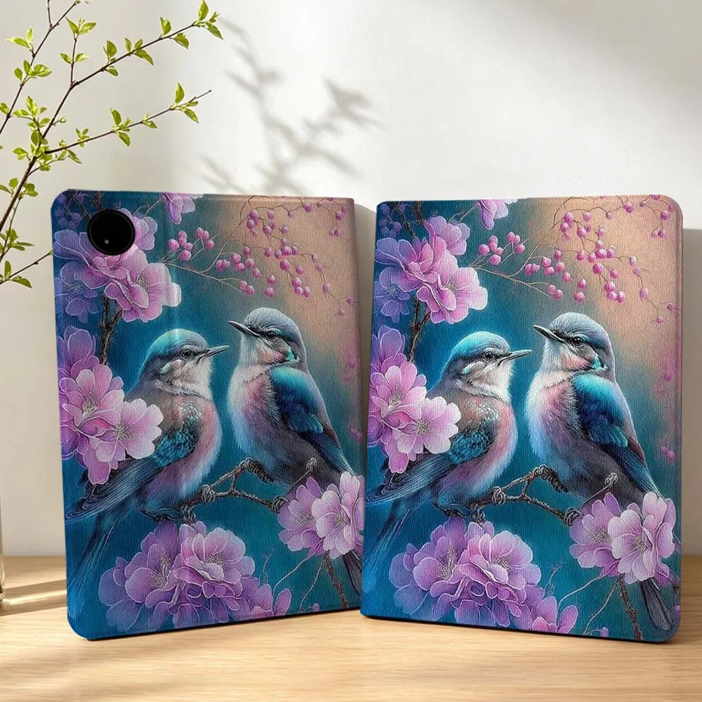 Blue Birds Flowers Pen Tray For Lenovo Xiaoxin Pad Pro Tab P12 P11 11 13 11.2 11.5 10.6 inch K11 Plus Tablet Case