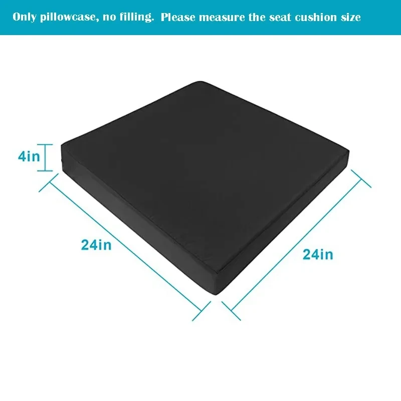 1 PC Sofa Cushion Cover Garden Outdoor Cushion Replacement Cover Waterproof Chair Seat Cushion Sofa Cover with Zipper 600D