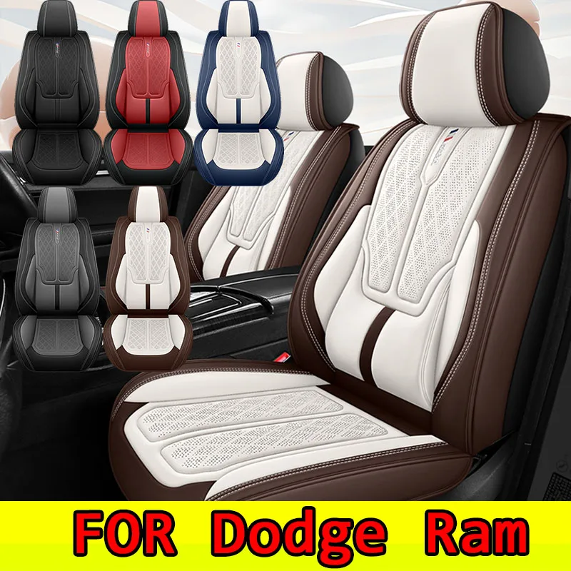 

FOR Dodge Ram Car seat cover waterproof PU leather breathable wear-resistant waist full set 5 seat full wrap seat cover