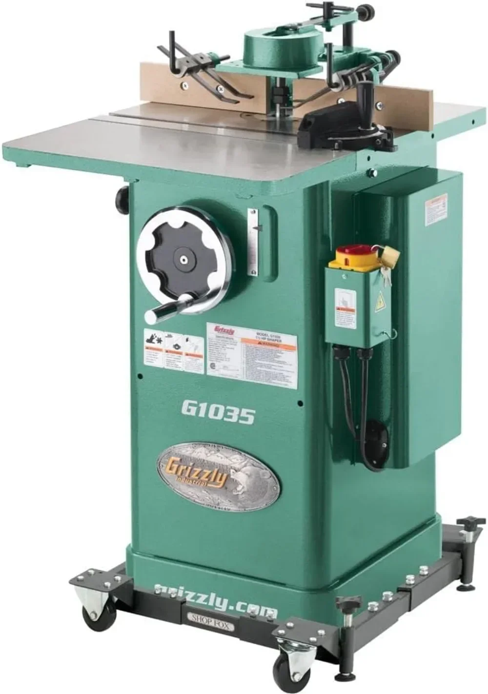 G1035-1-1/2 HP Shaper Прецизионно-земляемый чугунный стол Сверхмощный двигатель 1-1/2 HP 120 В/240 В Однофазный