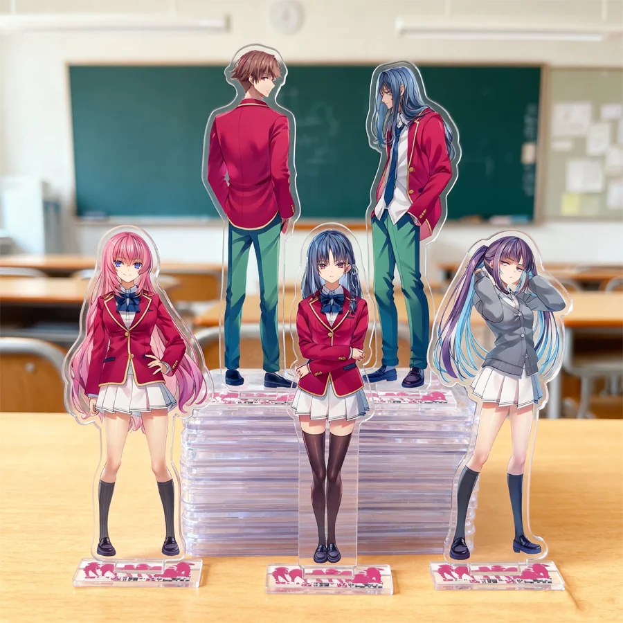 Aula del Elite Anime Soporte Acrílico 15CM - Horikita Suzune y Karuizawa Kei | Juguetes calientes de la decoración del escritorio del anime
