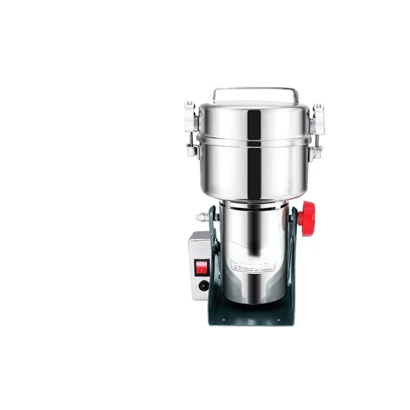 

Chinese herbal medicine pulverizer stainless steel small mill 400g household pulverizer ultra-fine electric