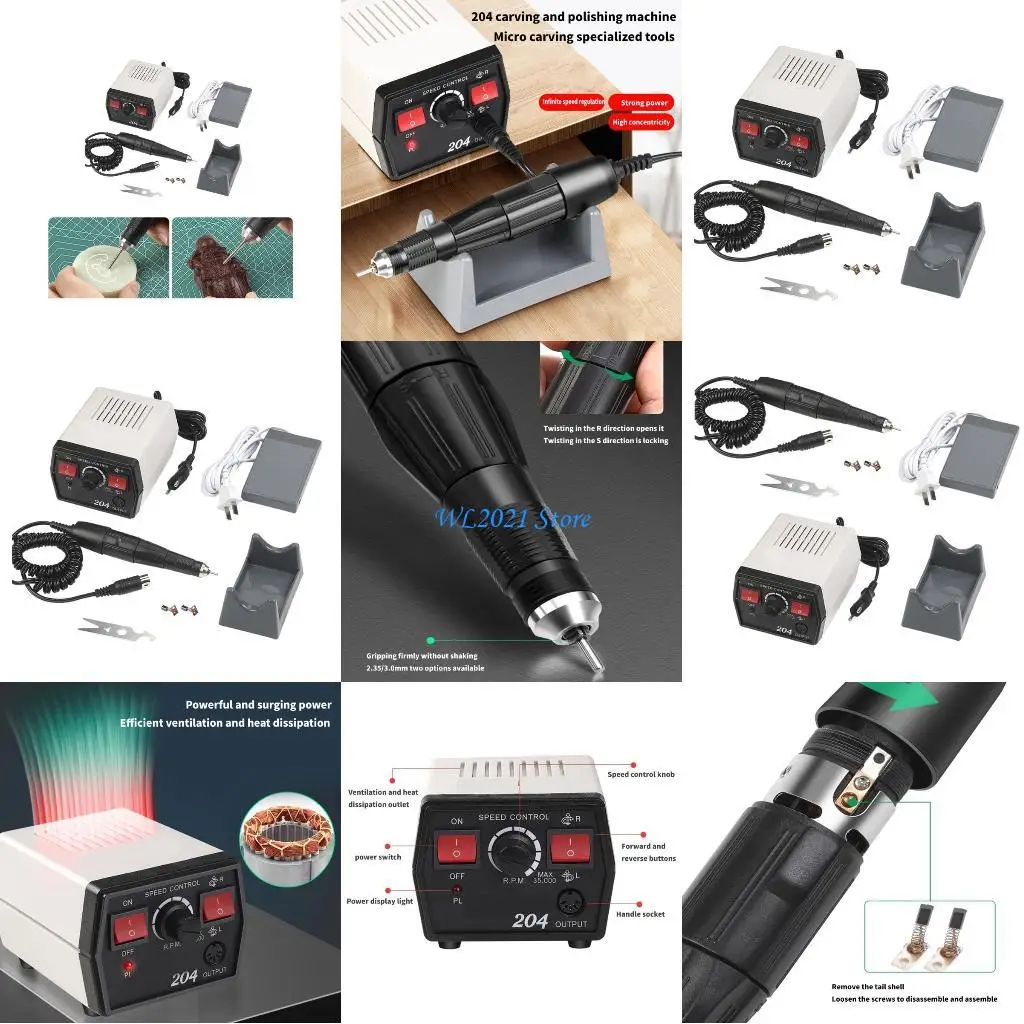 

G5GC Multifunctional Jewelry Polisher for Metal Jade and Plastic with Adjustable Speed and Low Noise Operation