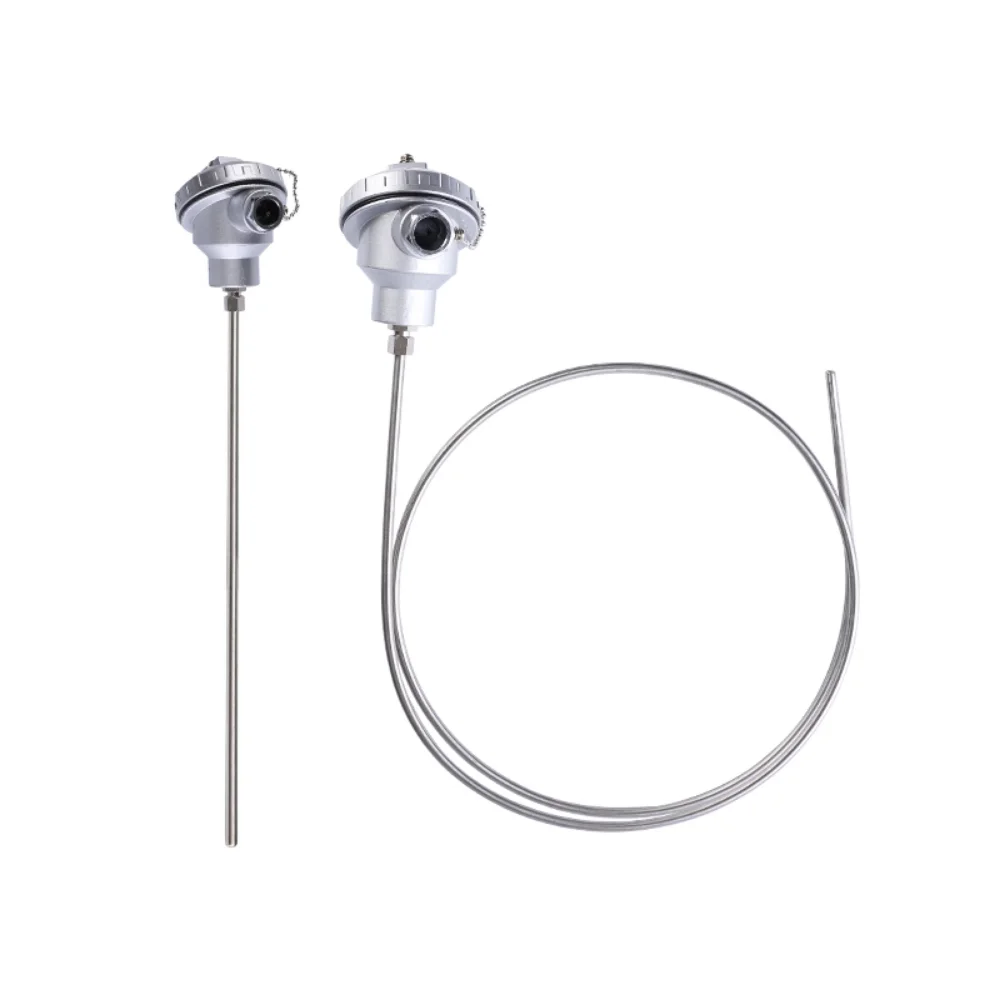 

K/ PT100 Type Thermocouple WRNK-131 Thermal Resistance Flexible Temperature Transmitter Temperature sensor 0~600mm