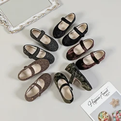 Als Nieuwe 2024 Kinderschoenen Kinderen Prinses Schoenen Baby Meisjes Jurk Schoenen Peuter Ballet Flats Eerste Wandelaar Mode Schoenen Mary Jane